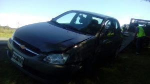 Choque en ruta 215 dejó a cuatro personas lesionadas