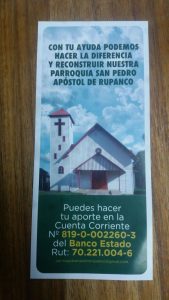 Vecinos de #Rupanco trabajan en reconstrucción de parroquia