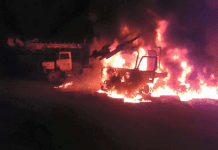 NUEVO ATAQUE DE ENCAPUCHADOS EN LANCO CON INCENDIO DE MAQUINARIA Y PREDIO FORESTAL.