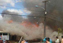 Cuatro casas comprometidas en incendio en Rahue Alto