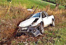 Mujer de 63 años resulta lesionada en accidente de tránsito en ruta 215