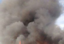 Dantesco incendio destruyó Dos viviendas y una iglesia evangélica en Frutillar