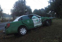 Carabinero de Panguipulli lesionado producto de un choque con un automóvil guiado por delincuentes que se daban a la fuga.