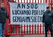 Gendarmes de ANSOG de Osorno y Puerto Montt se adhirieron al paro nacional.
