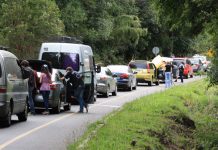 Refuerzan trabajo en Paso Cardenal Samoré por aumento en el flujo vehicular.