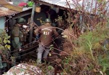 Carabineros allanó domicilios en Puerto Montt y detuvo a 4 personas por tráfico de drogas.