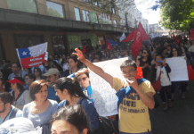 Masiva marcha por paro ANEF #Osorno