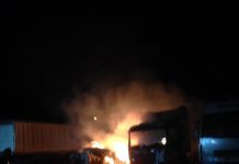 Investigan causas del incendio de dos camiones en #Osorno