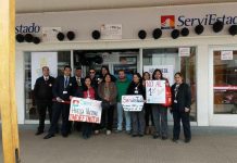 Serviestado continúan paralizados por desacuerdo con empresa empleadora.