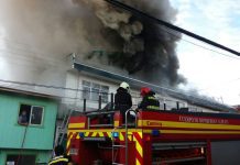 Incendio de proporciones en centro de #Calbuco