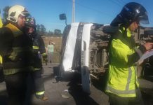 Choque entre camiones dejó a una persona lesionada de gravedad