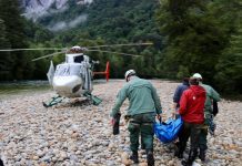 Rescatan cuerpo de turista norteamericano en sector La Junta del río #Cochamó