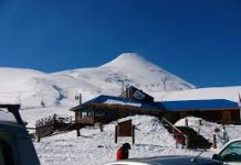 Con porte de cadenas y hasta las 16 hrs se accederá al volcán Osorno en condiciones climáticas adversas.