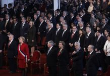 Presidenta Bachelet y Sebastián Piñera se encontraron en Te Deum evangélico por fiestas patrias