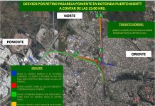 Dos meses sufrirán conductores por retiro de pasarelas en rotonda acceso a Puerto Montt