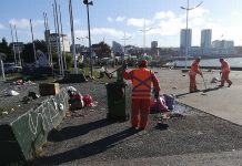 Setenta toneladas de basura recoge equipo municipal tras show Teletón en Puerto Montt