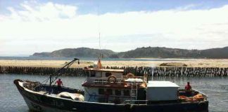 Lancha pesquera de Lebu fue detectada operando de manera ilegal en la región de Los Lagos