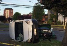 Carabineros no respetó disco PARE y generó accidente de tránsito