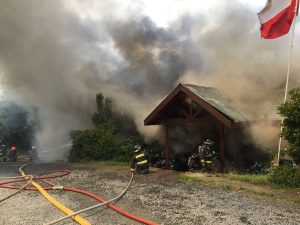 A solicitud de Fiscalía de Río Negro investigan origen de incendio en Lácteos Puerto Octay