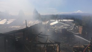 A solicitud de Fiscalía de Río Negro investigan origen de incendio en Lácteos Puerto Octay