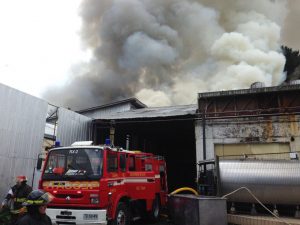 A solicitud de Fiscalía de Río Negro investigan origen de incendio en Lácteos Puerto Octay