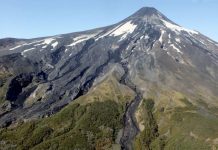 Coñaripe bajo Alerta Amarilla por actividad del volcán Villarrica