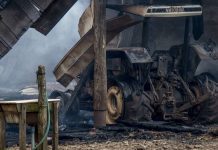 Multigremial del Sur calificó de terrorista masivo incendio a maquinaria en Riachuelo y San Juan de la Costa