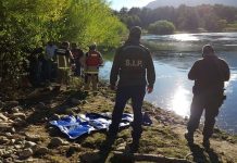 Recuperan cuerpo sin vida de argentino desaparecido desde tranquilo sector de Río Futaleufú Gentileza "El Huemul"