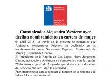 Seremi de la Mujer «declinó» nombramiento