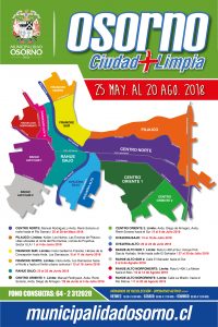 Campaña ''Osorno ciudad + limpia'' permitirá que la comunidad elimine desechos en desuso