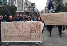 Ulagos se pliega a la Confech en marcha “contra la violencia machista” y “Educación no sexista”