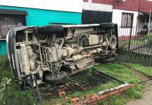 Volcamiento vehicular en Rahue Alto