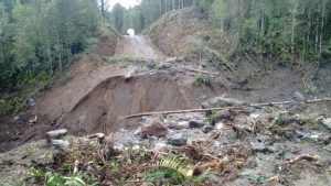 Socavón en sector Las Gaviotas de Puerto Octay dejó aisladas a siete familias