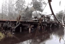 OSORNO: Puente en camino vecinal en grave riesgo de colapso