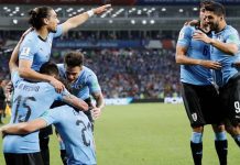 Uruguay venció 2-1 a Portugal y pasó a cuartos de final en el Mundial de Rusia