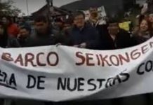 Con movilizaciones, la comunidad de Calbuco y Puerto Montt mantiene rechazo a la presencia del buque Seikongen