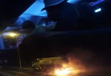 Incendio de camión cargado con combustible en Ruta 5 causó preocupación entre las personas