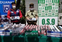 OS-9 de Carabineros y personal de Aduanas incautaron 31.700 unidades de cigarrillos en Chiloé