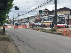 Este lunes se realizó cambio de pista en avenida República para tránsito de vehículos