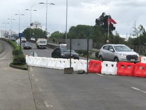 Este lunes se realizó cambio de pista en avenida República para tránsito de vehículos