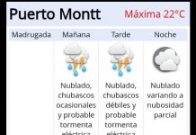 Se declaró Alerta Temprana Preventiva para la Región de Los Lagos por tormentas eléctricas