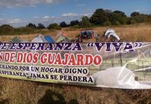 Miembros del Comité Esperanza Viva toman predio Baquedano por soluciones habitacionales