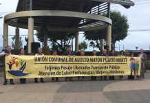 Adultos Mayores de Puerto Montt protestaron por sus derechos