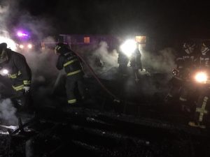 Un incendio provocó graves daños en una vivienda de Castro