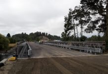 Cancura: Puente mecano habilitado para el tránsito de vehículos