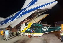 Helicóptero canadiense ya está en Chile para ayudar a combatir incendios forestales