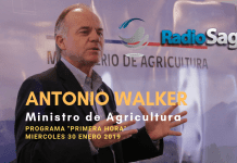 Entrevista a Ministro de Agricultura Antonio Walker