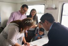 28 parejas decidieron contraer matrimonio, tres de ellas, en las costas de Puerto Montt