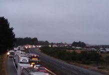 Con cinco detenidos terminó la toma de carretera en la Ruta 5 Sur sector Pellines en Llanquihue