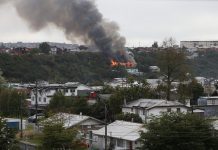 Un incendio afectó a una vivienda de un piso en Puerto Montt
